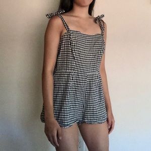 Gingham Romper